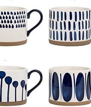 16 oz Ceramic Drinking Cup, 4 pieces.