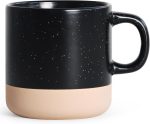 12 oz Ceramic Mug – Modern Square Handle Tea Cup