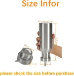 2 Pack Sports Water Bottle, 12OZ Single Walled 18/8 Stainless Steel Water Bottle for Cyclists, Runners, Hikers, Beach Goers, Picnics, Camping, Leak Resistant, Uninsulate