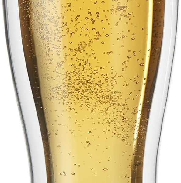 Double-Wall Beer Glass Set, 14 fl. oz