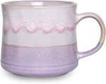 Large Ceramic Drinking Cup, 21 oz (Purple)