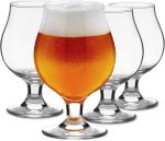 Beer Glasses Set of 4, 16 OZ Classic Craft Goblet Glasses, Premium Beer Glasses Tumbler Set, Pub Beer Glasses, Unique Design Beer Glasses, Dishwasher Safe