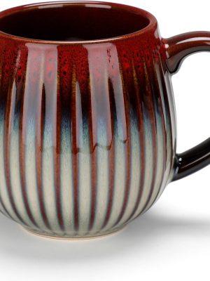 Ceramic coffee mug, 17 ounces large capacity, suitable for home and office use. A ceramic mug that can be used to hold coffee and tea.