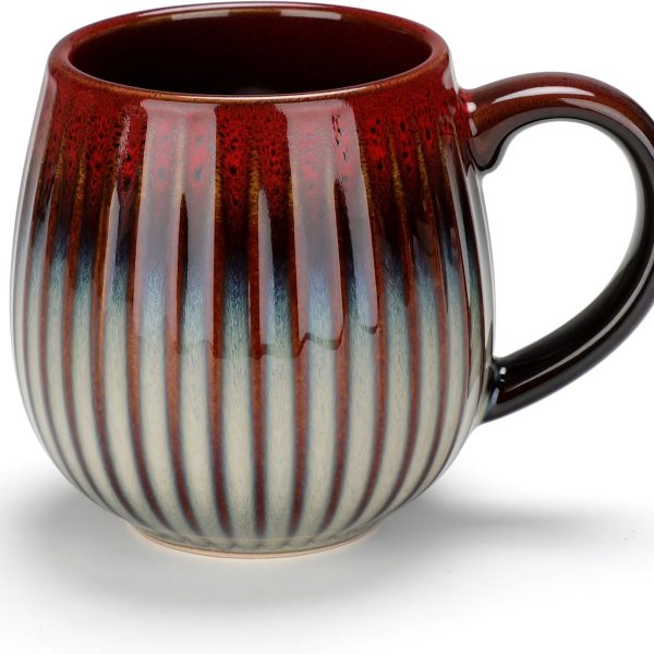 Ceramic coffee mug, 17 ounces large capacity, suitable for home and office use. A ceramic mug that can be used to hold coffee and tea.