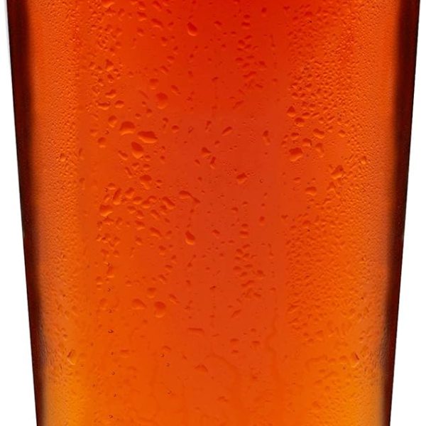 Craft Pub Glasses Set, Elegant, Curvy Style Beer Glasses Set of 4, Dishwasher Safe Beer Glasses for Light Beers and Stouts