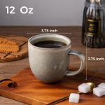 Glazed Ceramic Drinking Cup (6 pieces), with Handle